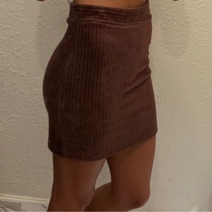 Brown miniskirt